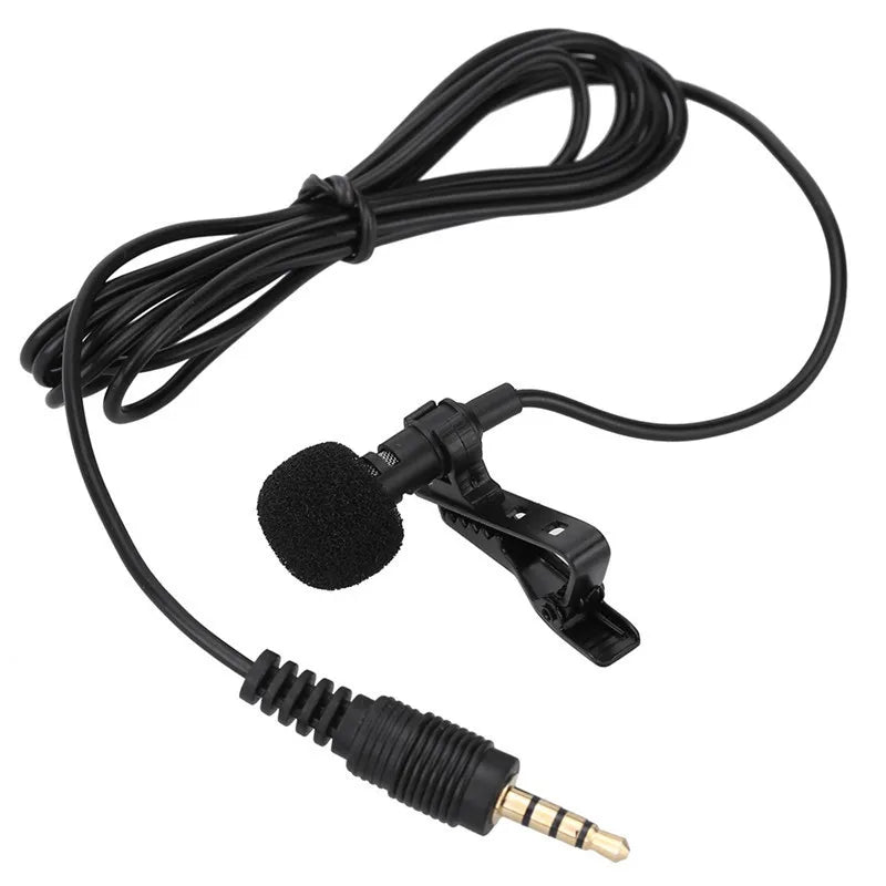 Mini Portable Microphone Condenser Clip-on Lapel Lavalier Mic usb c Wired Mikrofo/Microfon for Phone Laptop With headphone jack