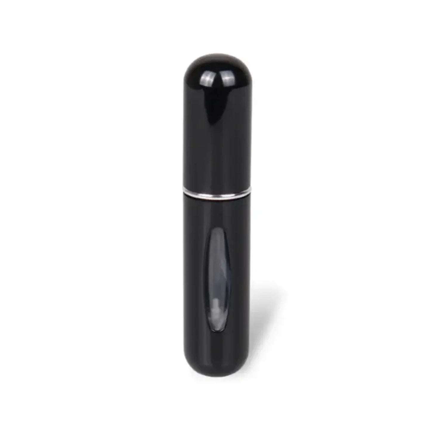 Mini Refillable Aluminum Pump Bottle – 5ml Travel Size with Bottom Dispense Design