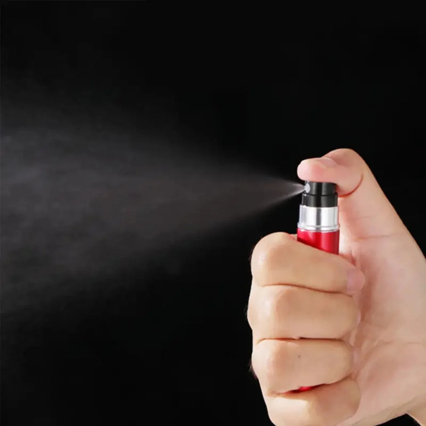 Mini Refillable Aluminum Pump Bottle – 5ml Travel Size with Bottom Dispense Design