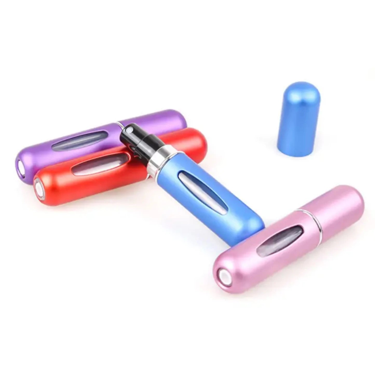 Mini Refillable Aluminum Pump Bottle – 5ml Travel Size with Bottom Dispense Design