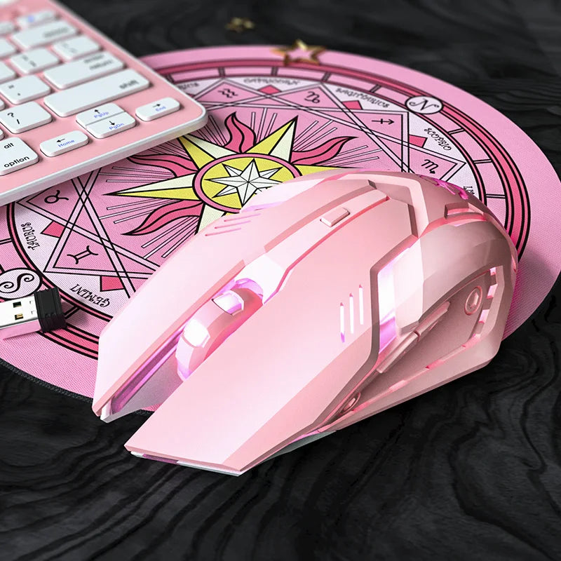 USB Wireless Gaming Mouse RGB Gamer Mouse 6 Buttons Mice Optical Office Computer Mouse For Desktop Laptop Ergonomic Mouse