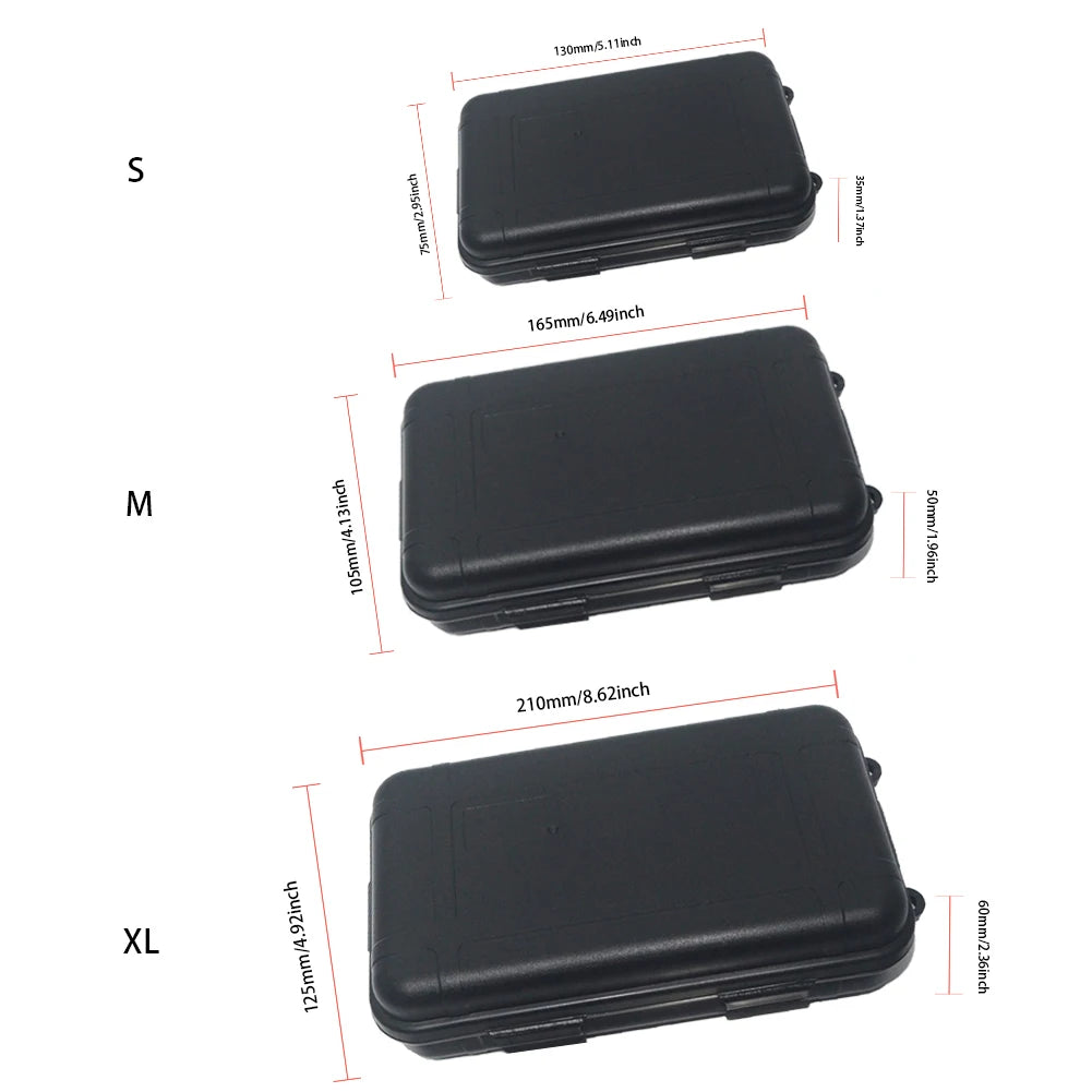 Waterproof Outdoor Survival Box – Portable Shockproof Dustproof Case for Camping, Hiking, Boating, and Geocaching
