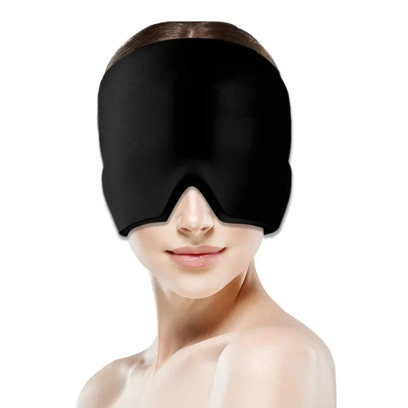 Hot & Cold Therapy Headache Relief Cap β Wearable Ice Hat for Migraine, Stress & Sinus Pain (Eye Mask + Head Massager Wrap)