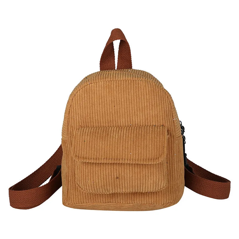 Retro Backpack Women's Backpack Fashion Small Bag Student Chest Bag Large Capacity Handbag Mom's Bag Fabric Shoulder Bag