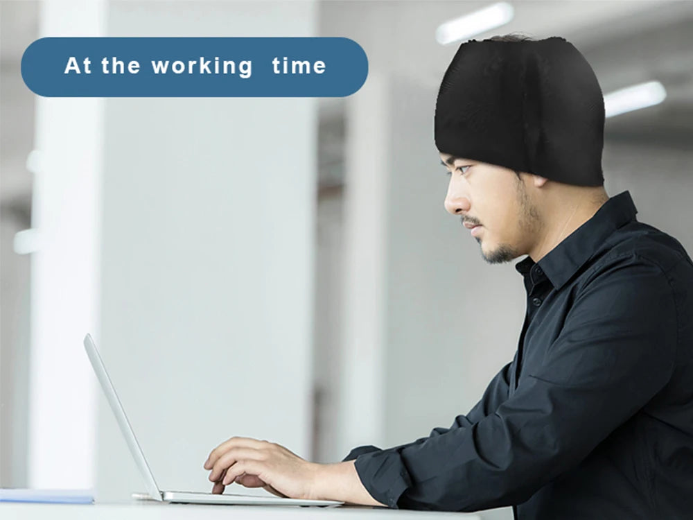 Hot & Cold Therapy Headache Relief Cap β Wearable Ice Hat for Migraine, Stress & Sinus Pain (Eye Mask + Head Massager Wrap)