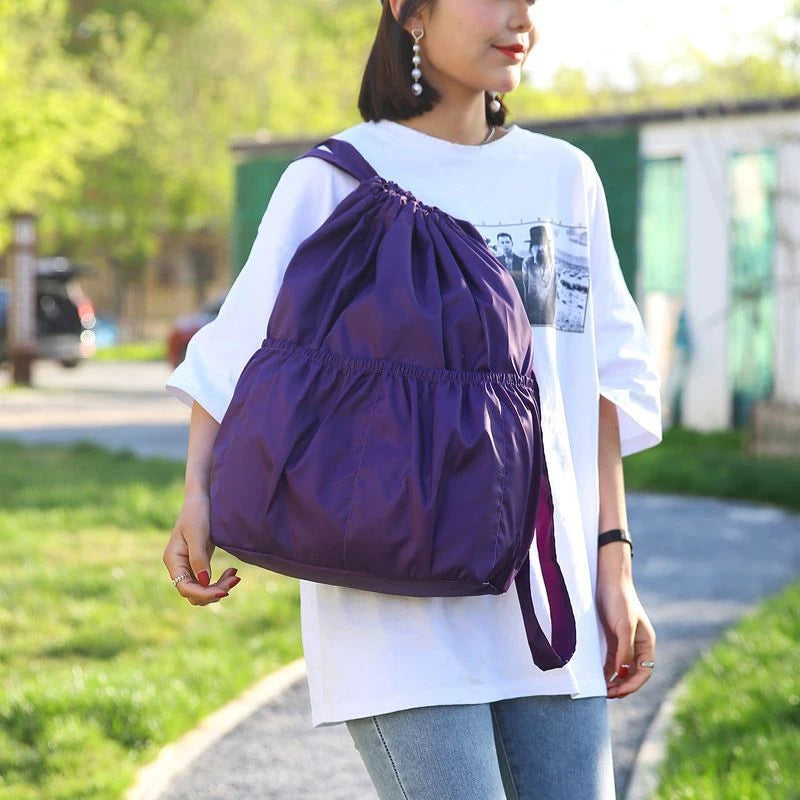 Minimalist Drawstring Backpack β Large Capacity & Lightweight for Women (Travel, Fitness, Shopping & Daily Use)
