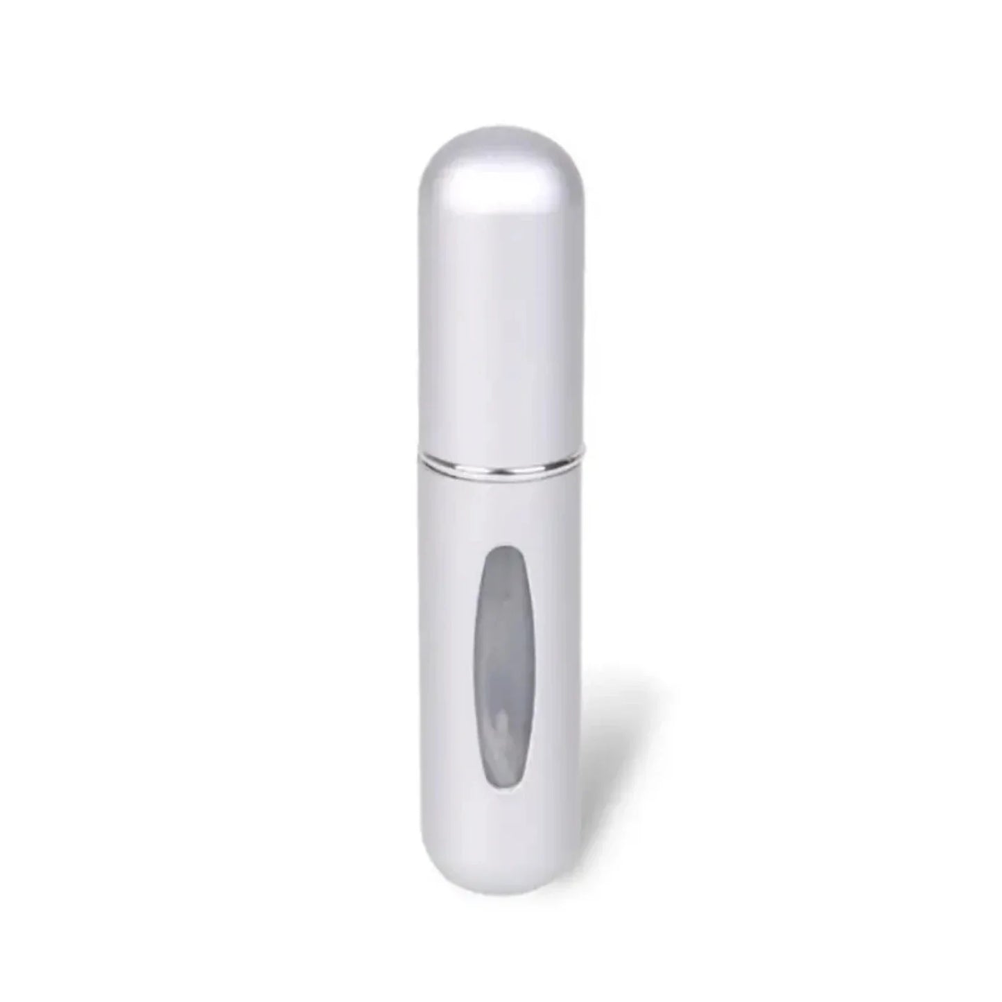Mini Refillable Aluminum Pump Bottle – 5ml Travel Size with Bottom Dispense Design