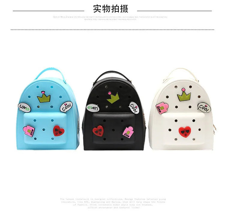 Kids Backpack Cartoon Backpacks Cute Backpacks Women Bucket Backpack Mother Kids Bags for Girl School Bag with 5 Charms