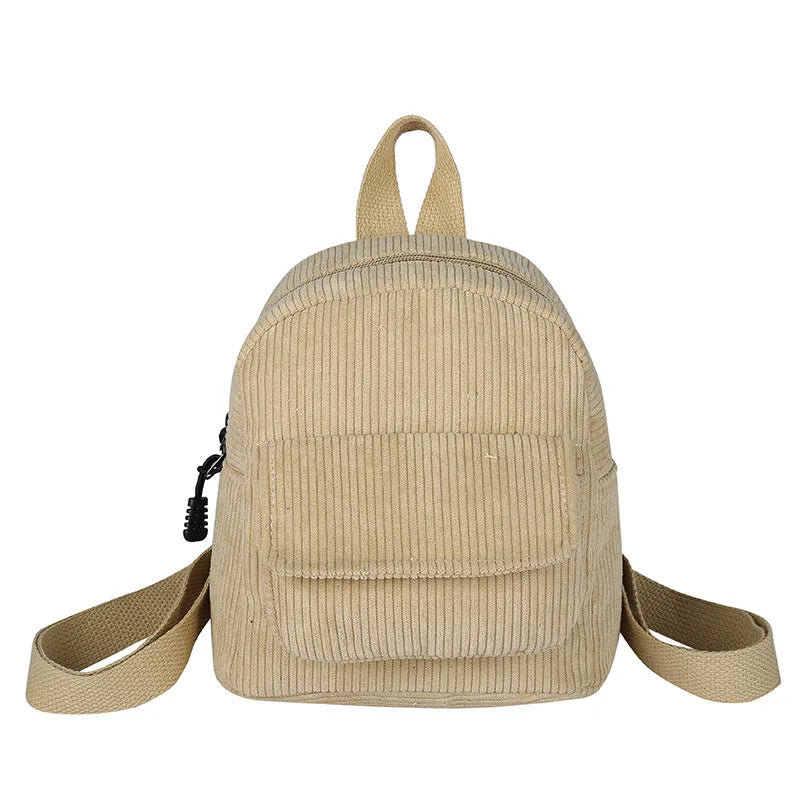Retro Backpack Women's Backpack Fashion Small Bag Student Chest Bag Large Capacity Handbag Mom's Bag Fabric Shoulder Bag