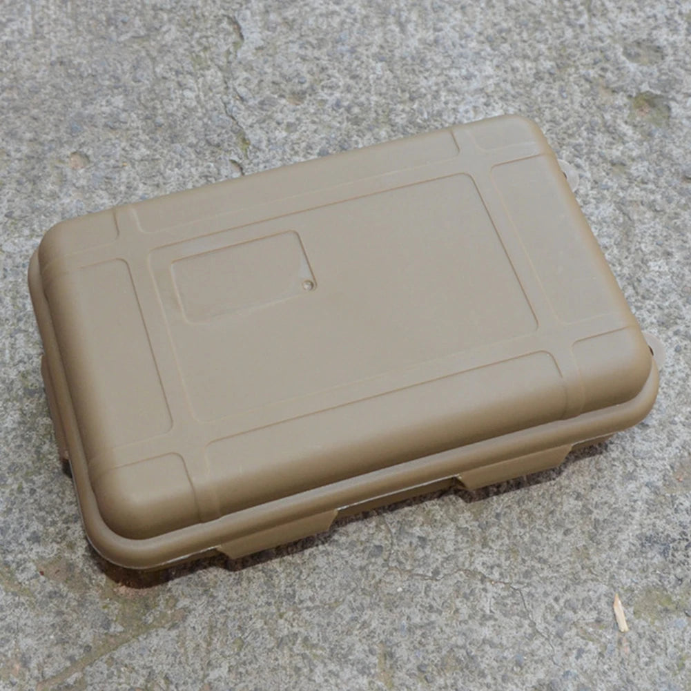 Waterproof Outdoor Survival Box – Portable Shockproof Dustproof Case for Camping, Hiking, Boating, and Geocaching