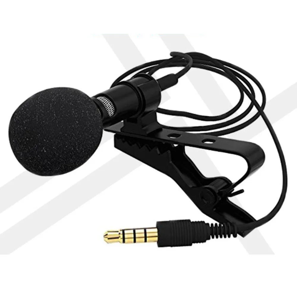 Mini Portable Microphone Condenser Clip-on Lapel Lavalier Mic usb c Wired Mikrofo/Microfon for Phone Laptop With headphone jack