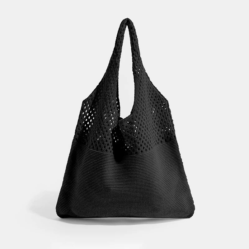 Woven Love Heart Knitted Shoulder Bag β Wool Tote for Women (Portable & Stylish | Daily Commuter & Student-Friendly)