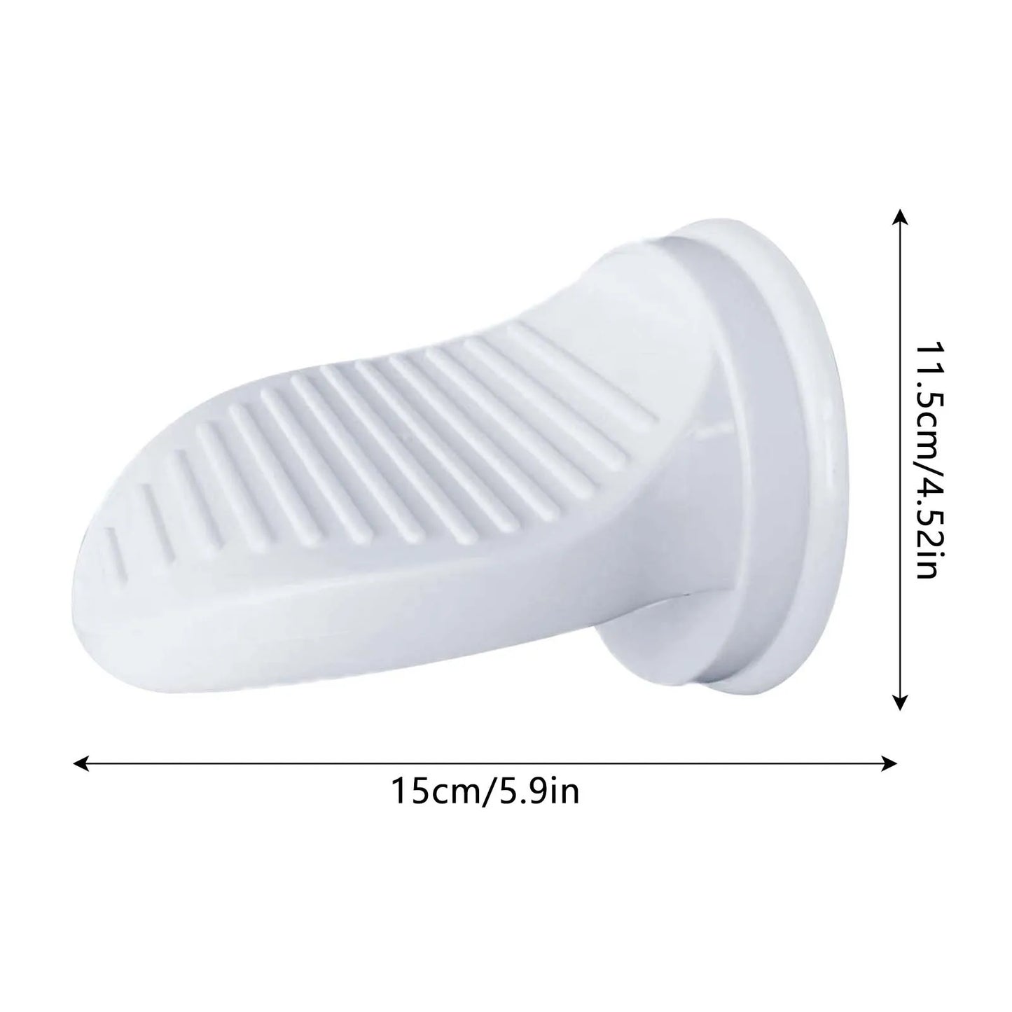 Bathroom Shower Foot Rest Easy Installation Suction Cup with Thickened Material Suitable for Polishing Wearing Shoes