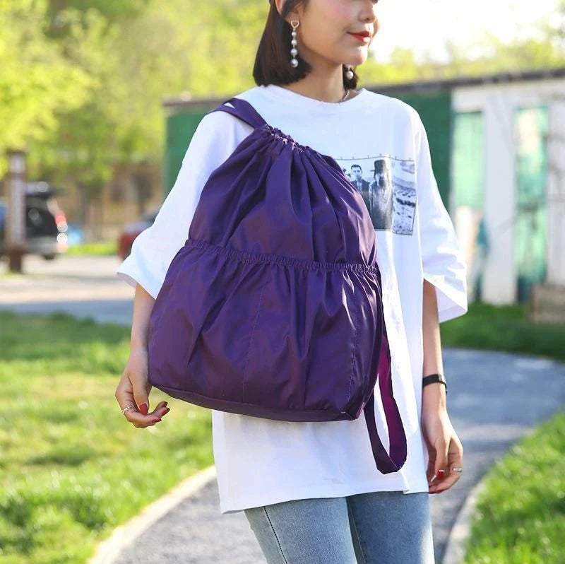 Minimalist Drawstring Backpack β Large Capacity & Lightweight for Women (Travel, Fitness, Shopping & Daily Use)