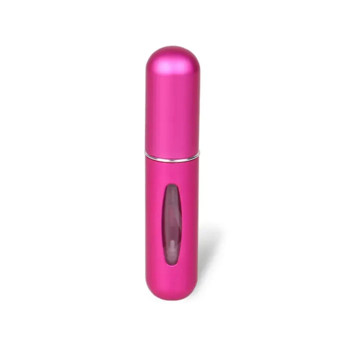 Mini Refillable Aluminum Pump Bottle – 5ml Travel Size with Bottom Dispense Design