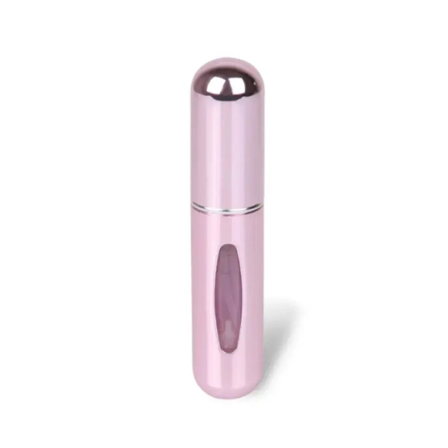 Mini Refillable Aluminum Pump Bottle – 5ml Travel Size with Bottom Dispense Design