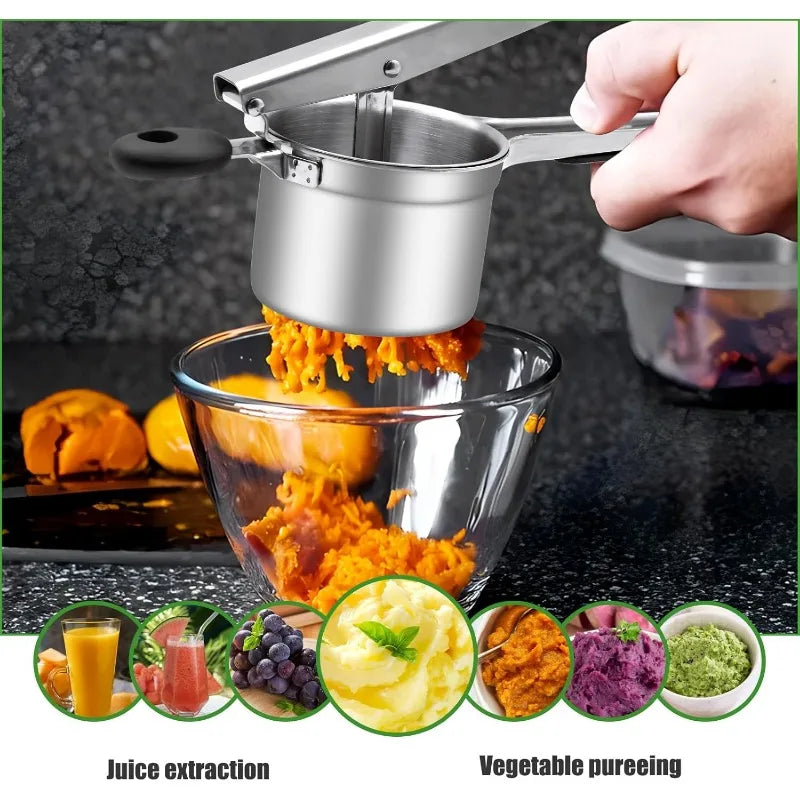 Heavy Duty Stainless Steel Potato Ricer