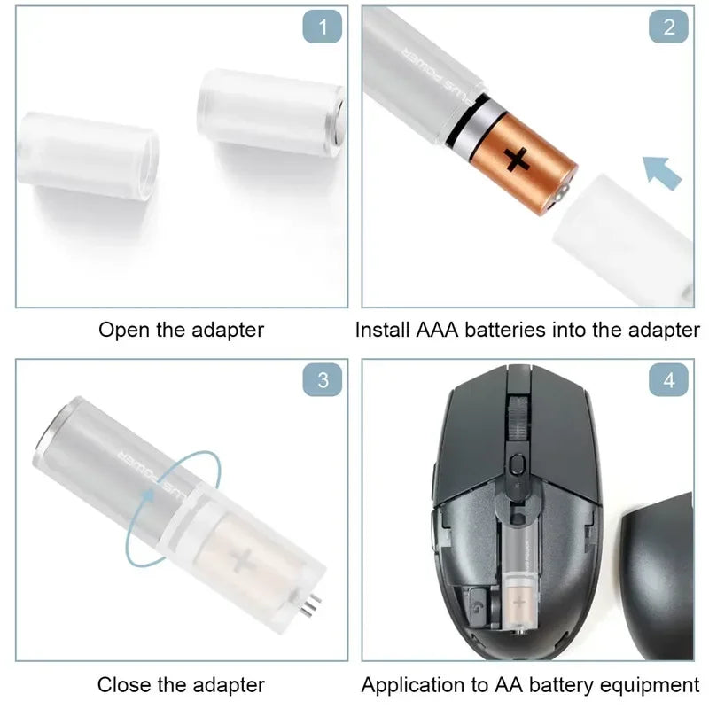 10/15PCS AAA to AA Size Cell Battery Converter Adapter Batteries Holder Storage Box Plastic Case Switcher For AAA to AA Battery