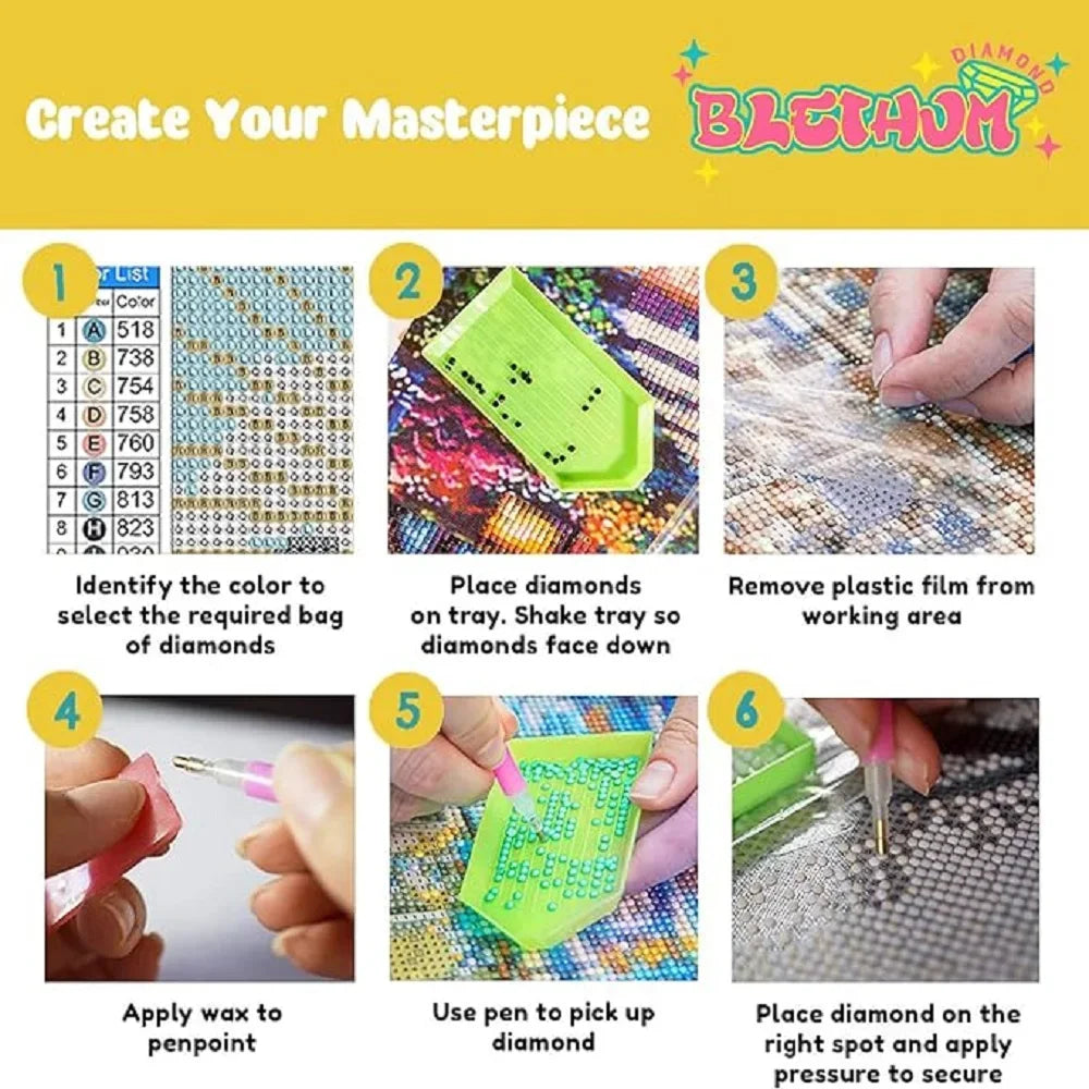 5D DIY Fantasy Moon Tree Diamond Painting Kit β Full Drill Rhinestone Mosaic Art for Home Decor & Gifts