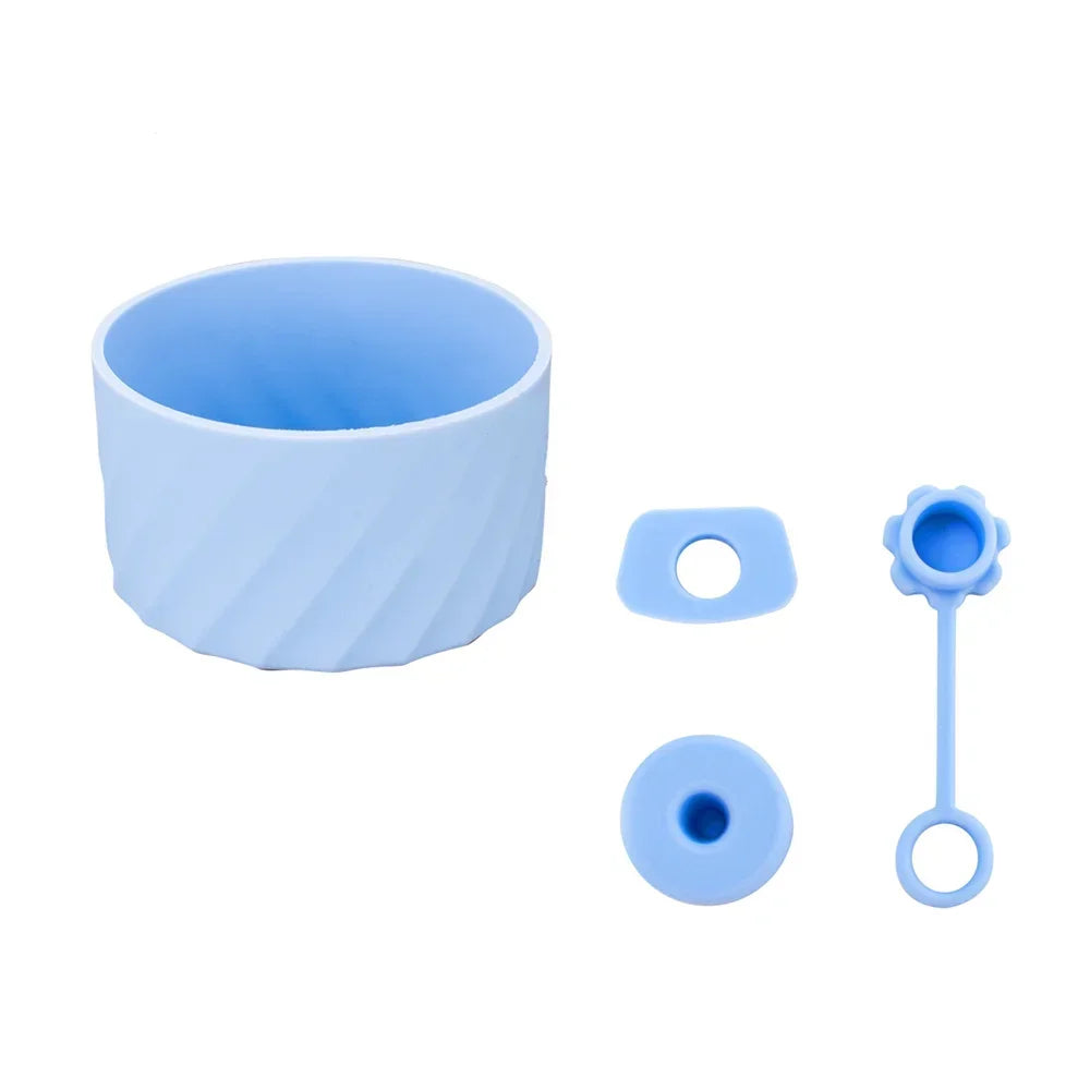 4Pcs Silicone Spill-Proof Stopper Set β Fits Stanley 40oz Cup (Protective Boot + Straw Covers | Leak-Proof Water Bottle Accessories)