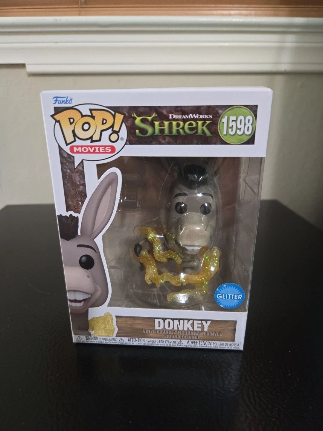 Funko Pop! Donkey (Glitter) #1598 β Shrek 30th Anniversary Edition