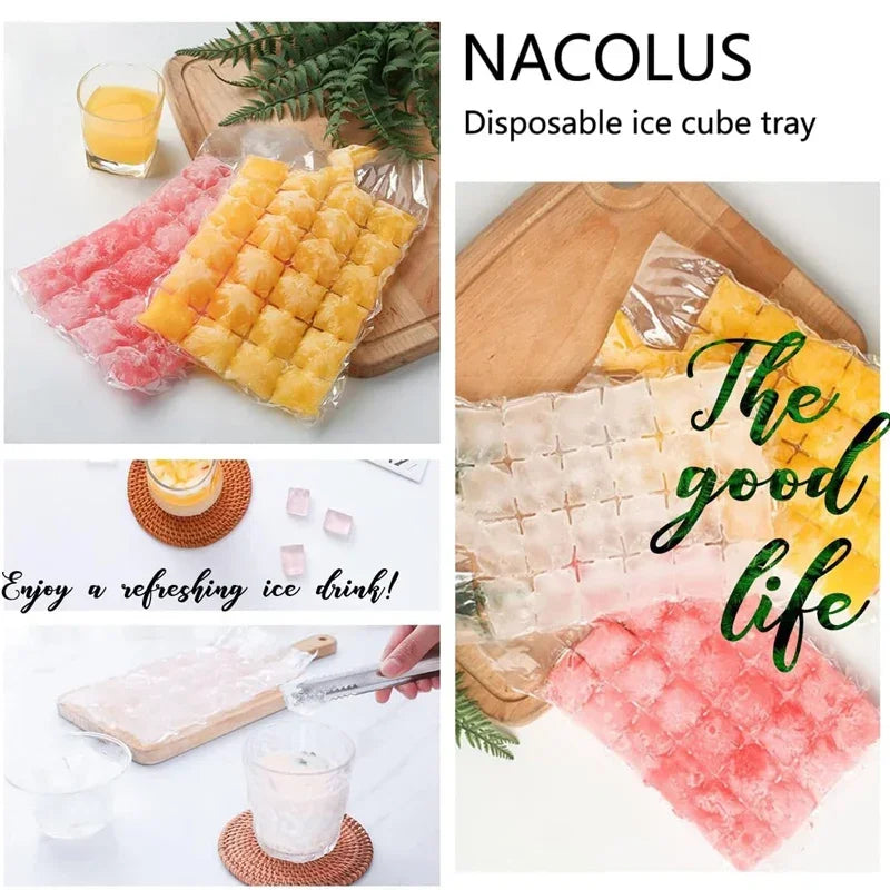 🧊 Disposable Ice Maker Bags/ Disposable Ice Cube Bags/ Self-Sealing