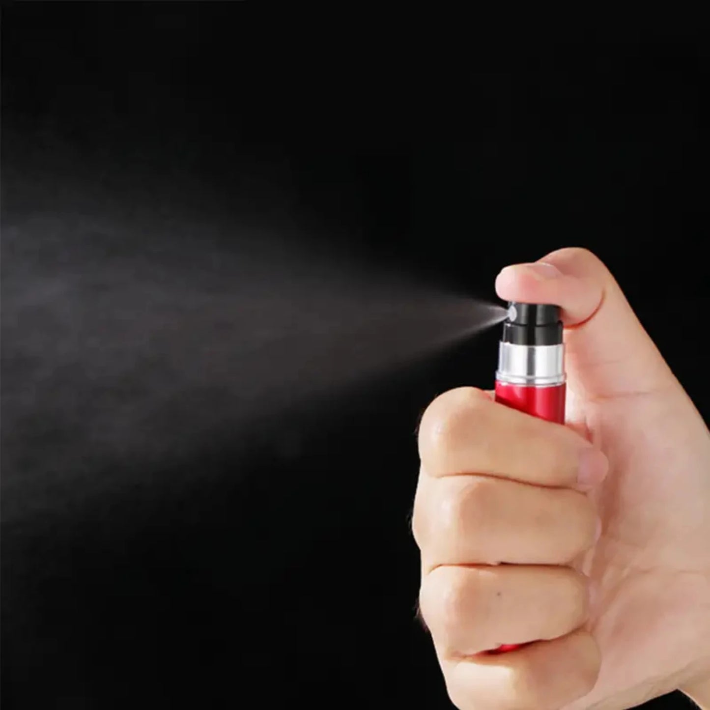 Mini Refillable Aluminum Pump Bottle – 5ml Travel Size with Bottom Dispense Design