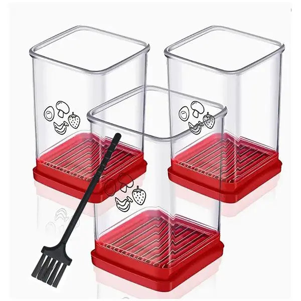 Fruit Speed Cup Slicer – 2-in-1 Push Plate Cutter for Strawberries, Bananas & Eggs (Quick Salad Prep | Compact Kitchen Gadget)