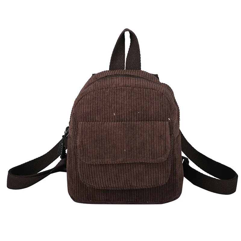 Retro Backpack Women's Backpack Fashion Small Bag Student Chest Bag Large Capacity Handbag Mom's Bag Fabric Shoulder Bag