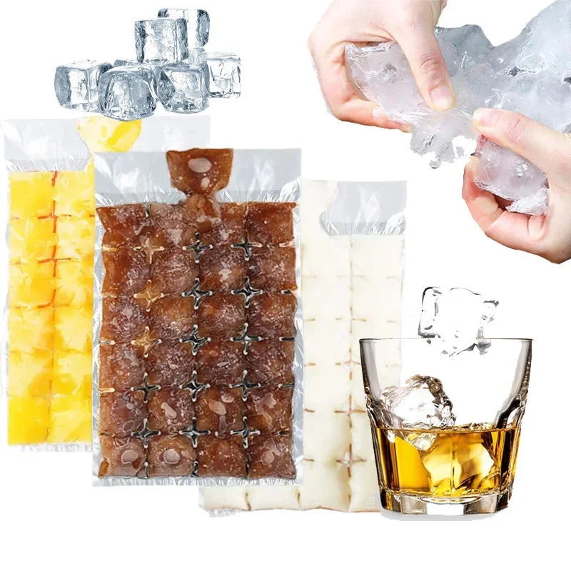 🧊 Disposable Ice Maker Bags/ Disposable Ice Cube Bags/ Self-Sealing