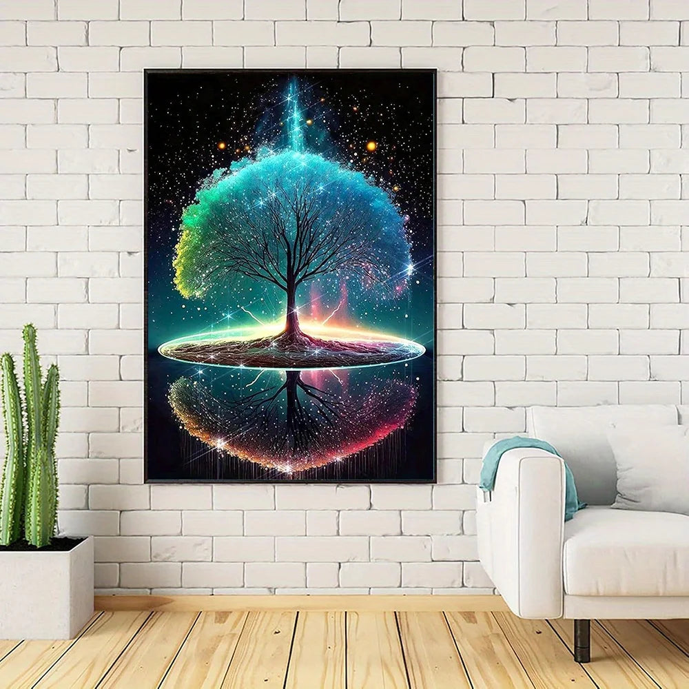 5D DIY Fantasy Moon Tree Diamond Painting Kit β Full Drill Rhinestone Mosaic Art for Home Decor & Gifts