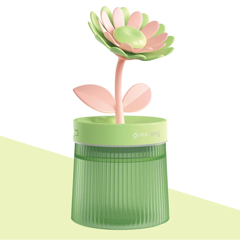 Humidifier Portable USB Ultrasonic Colorful Cup Aroma Diffuser Cool Mist Maker Flower Air Humidifier Purifier With Light