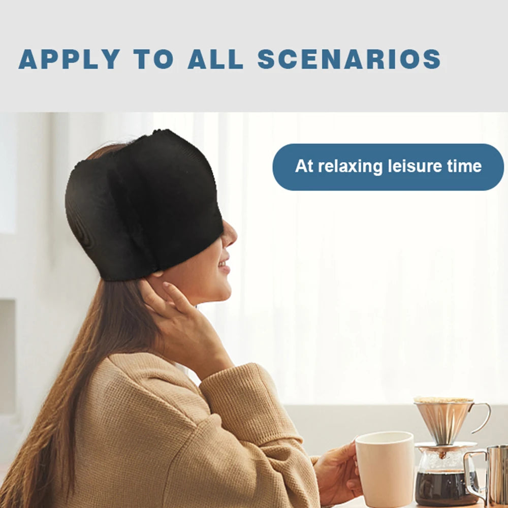 Hot & Cold Therapy Headache Relief Cap β Wearable Ice Hat for Migraine, Stress & Sinus Pain (Eye Mask + Head Massager Wrap)