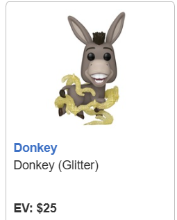 Funko Pop! Donkey (Glitter) #1598 – Shrek 30th Anniversary Edition