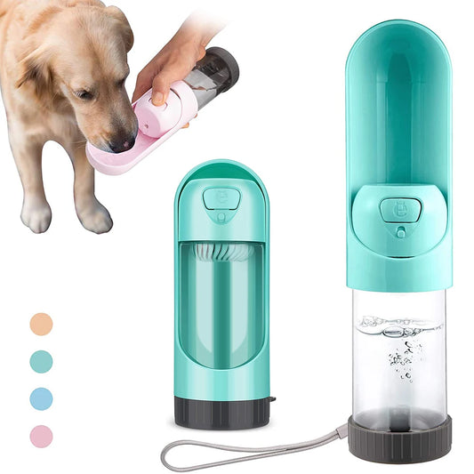 Portable Pet Dog Water Bottle for Puppy Medium Large Dogs Drinking Feeder Water Bowl Travel Dispenser Cat Dogs Outdoor Bottles