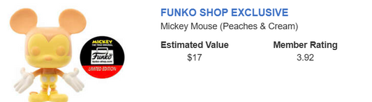 Funko Pop! Disney: Mickey Mouse (Peaches & Cream) #01 – Funko Shop Exclusive