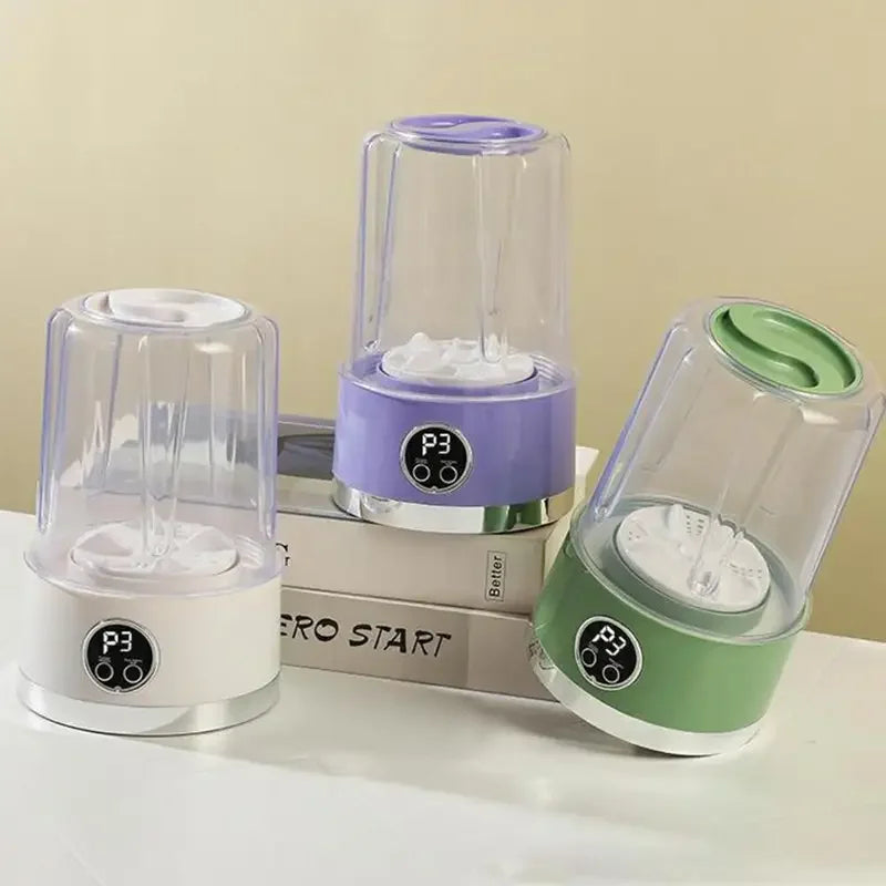 Portable Cordless Washing Machine,USB Rechargeable, Mini Washer For /Underwear/Socks/Baby Clothes Home Travel Laundry Bucket