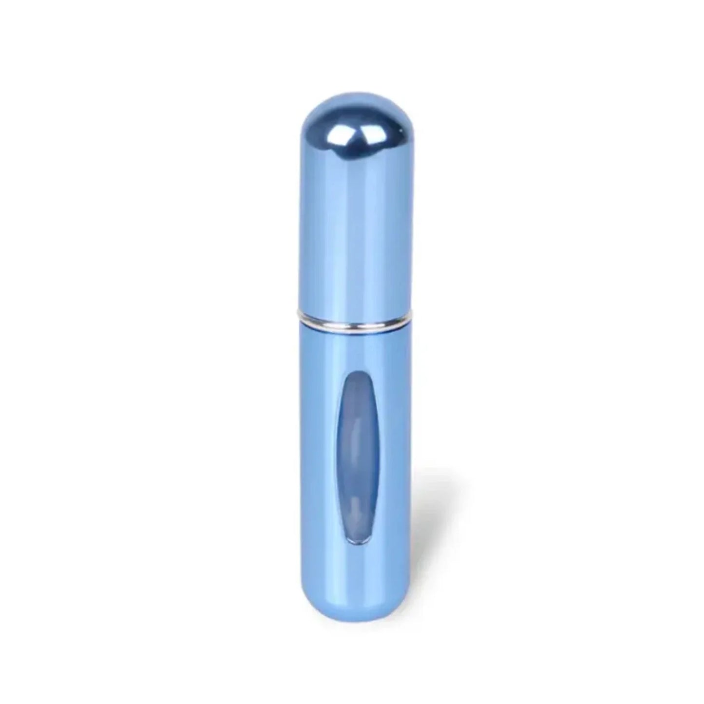Mini Refillable Aluminum Pump Bottle – 5ml Travel Size with Bottom Dispense Design