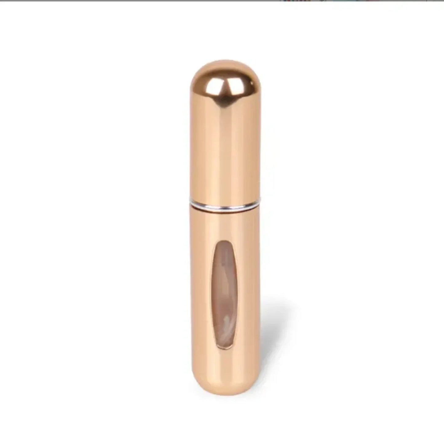 Mini Refillable Aluminum Pump Bottle – 5ml Travel Size with Bottom Dispense Design