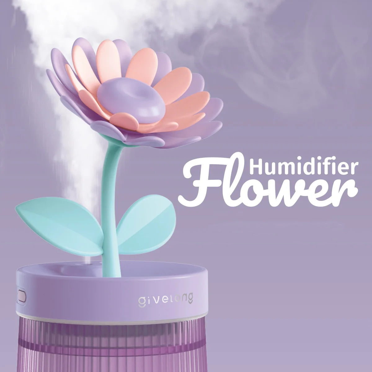 Humidifier Portable USB Ultrasonic Colorful Cup Aroma Diffuser Cool Mist Maker Flower Air Humidifier Purifier With Light
