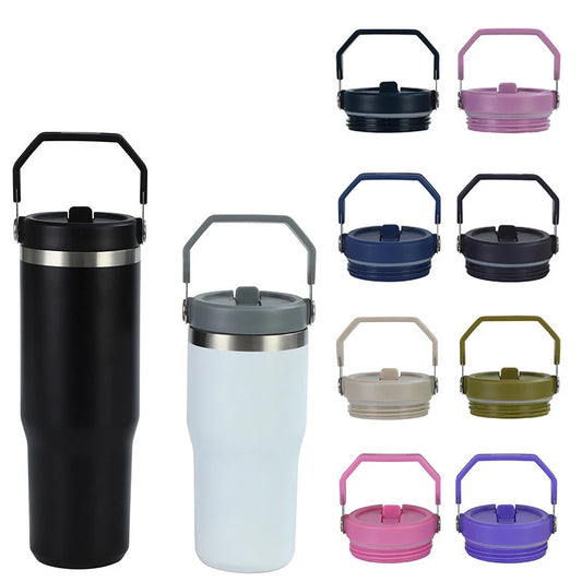 For Stanley 30oz IceFlow Spill-proof Cup Cover Replaceable Environmental Protection  Creative Spiral Straw Cup Accessorie