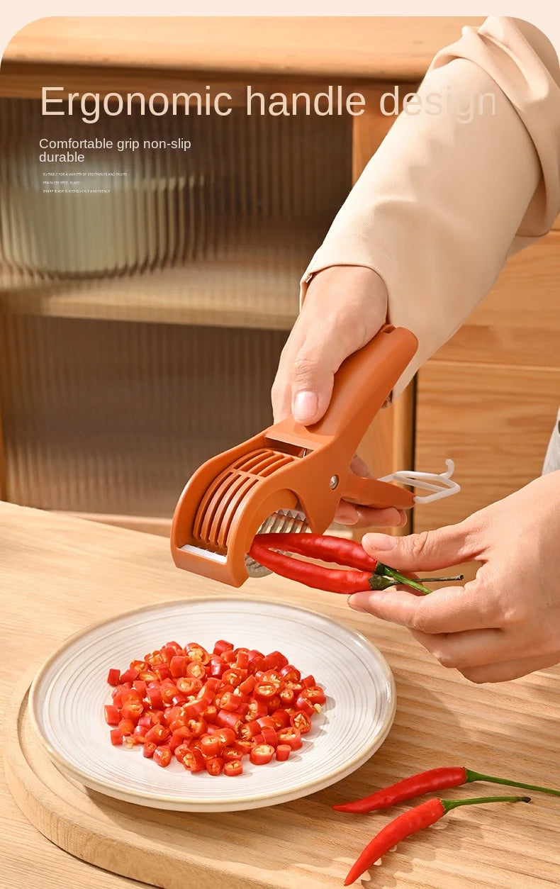 Multi-Functional Stainless Steel Vegetable & Fruit Slicer – Kitchen Tools & Salad Prep Accessory