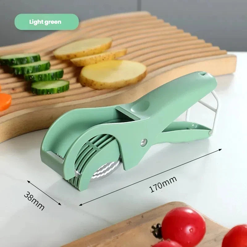 Multi-Functional Stainless Steel Vegetable & Fruit Slicer – Kitchen Tools & Salad Prep Accessory