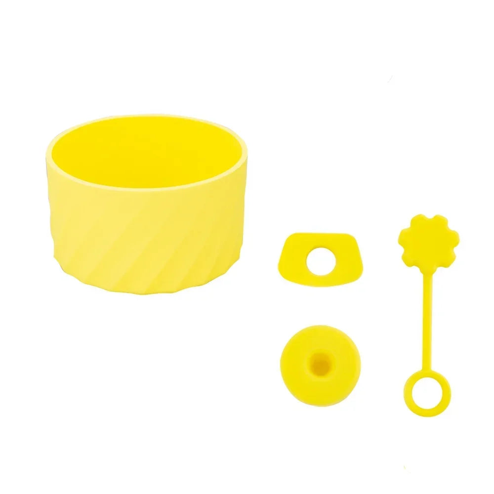 4Pcs Silicone Spill-Proof Stopper Set – Fits Stanley 40oz Cup (Protective Boot + Straw Covers | Leak-Proof Water Bottle Accessories)