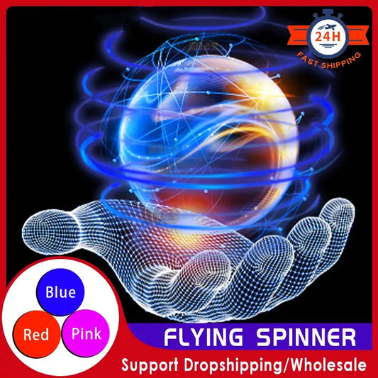 Flying Orb Boomerang Ball with LED Lights – Magic Hover Drone Spinner Toy for Kids & Adults | Stress Relief & Family Fun