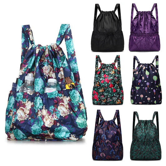 Minimalist Drawstring Backpack – Large Capacity & Lightweight for Women (Travel, Fitness, Shopping & Daily Use)