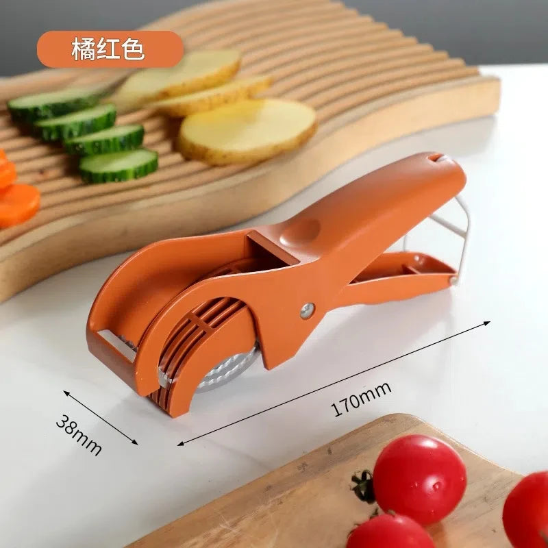 Multi-Functional Stainless Steel Vegetable & Fruit Slicer – Kitchen Tools & Salad Prep Accessory