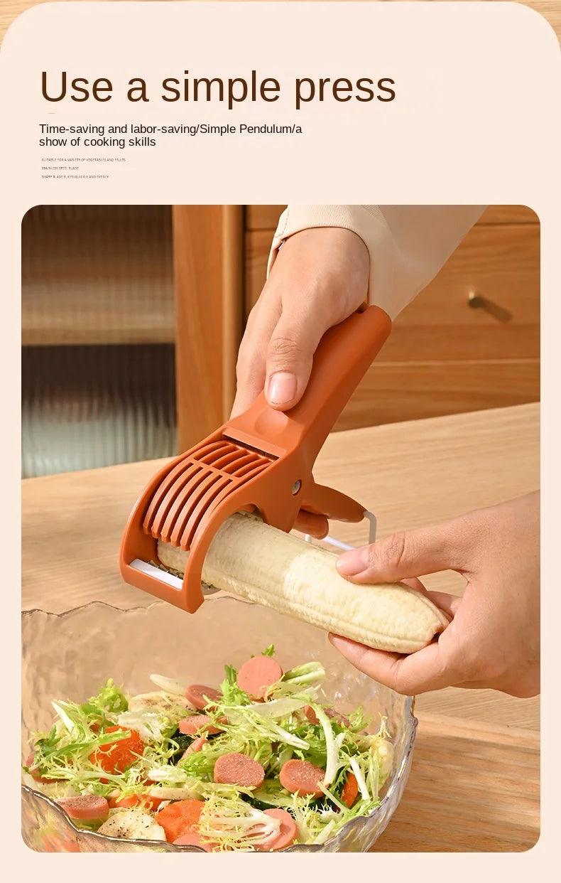 Multi-Functional Stainless Steel Vegetable & Fruit Slicer – Kitchen Tools & Salad Prep Accessory
