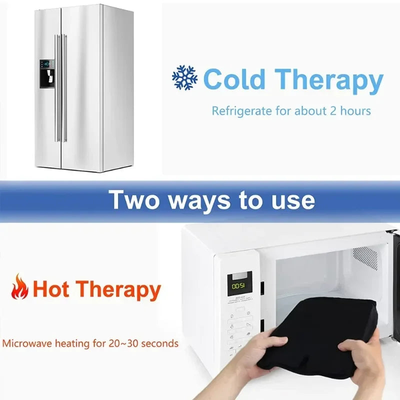 Hot & Cold Therapy Headache Relief Cap – Wearable Ice Hat for Migraine, Stress & Sinus Pain (Eye Mask + Head Massager Wrap)